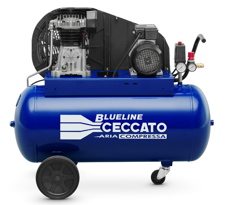 Ceccato BLUELINE 90BC2 Compressore 2HP 100L 230V Attrezzature Per