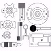 Immagine di KIT MESSA IN FASE motori VOLKSWAGEN/AUDI 2.7D, 3.0D TDi V6, 4.0D, 4.2D TDi V8 (CATENA DELLA DISTRIBUZIONE) FG 192/VW12