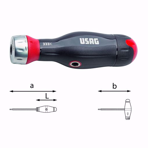 Immagine di Impugnatura COMBIDRIVE a 3 funzioni 333 K USAG