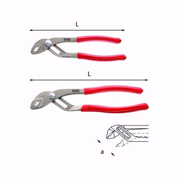 Immagine di Pinza regolabile a cerniera sovrapposta 178 N250 USAG